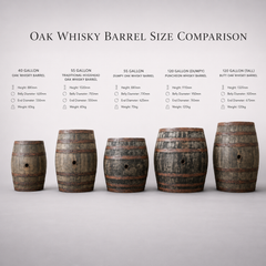 Genuine Scotch Oak Whisky Half Barrel Planters