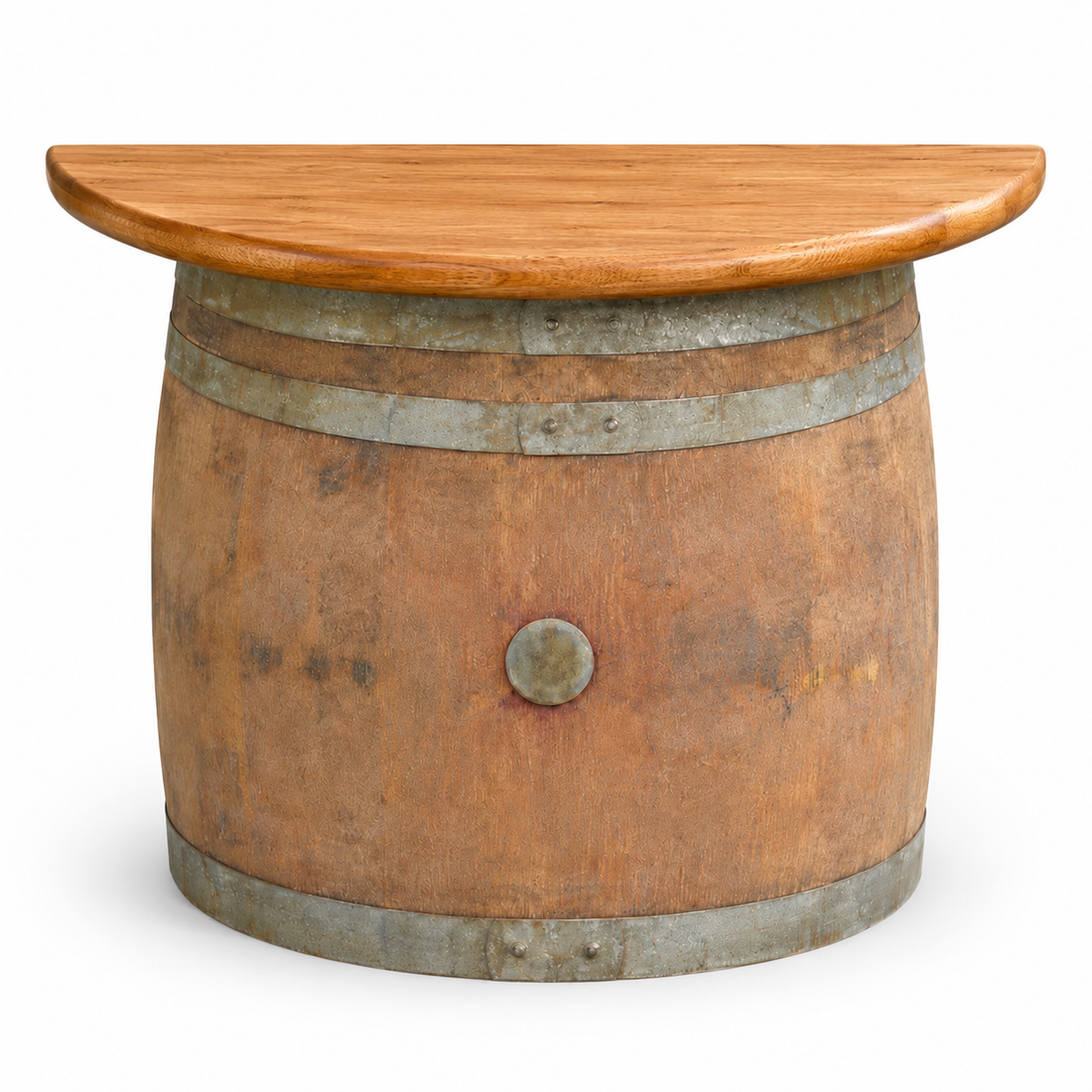 
                      
                        Half Wine Barrel Wall Table
                      
                    