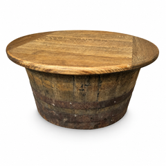 Handmade Oak Whisky Barrel Table & Stools