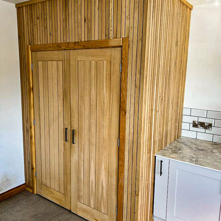 Internal Oak Cladding Panel Strips m² - (Kiln Dried)